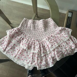 LoveShackFancy Ruffle Mini Skirt